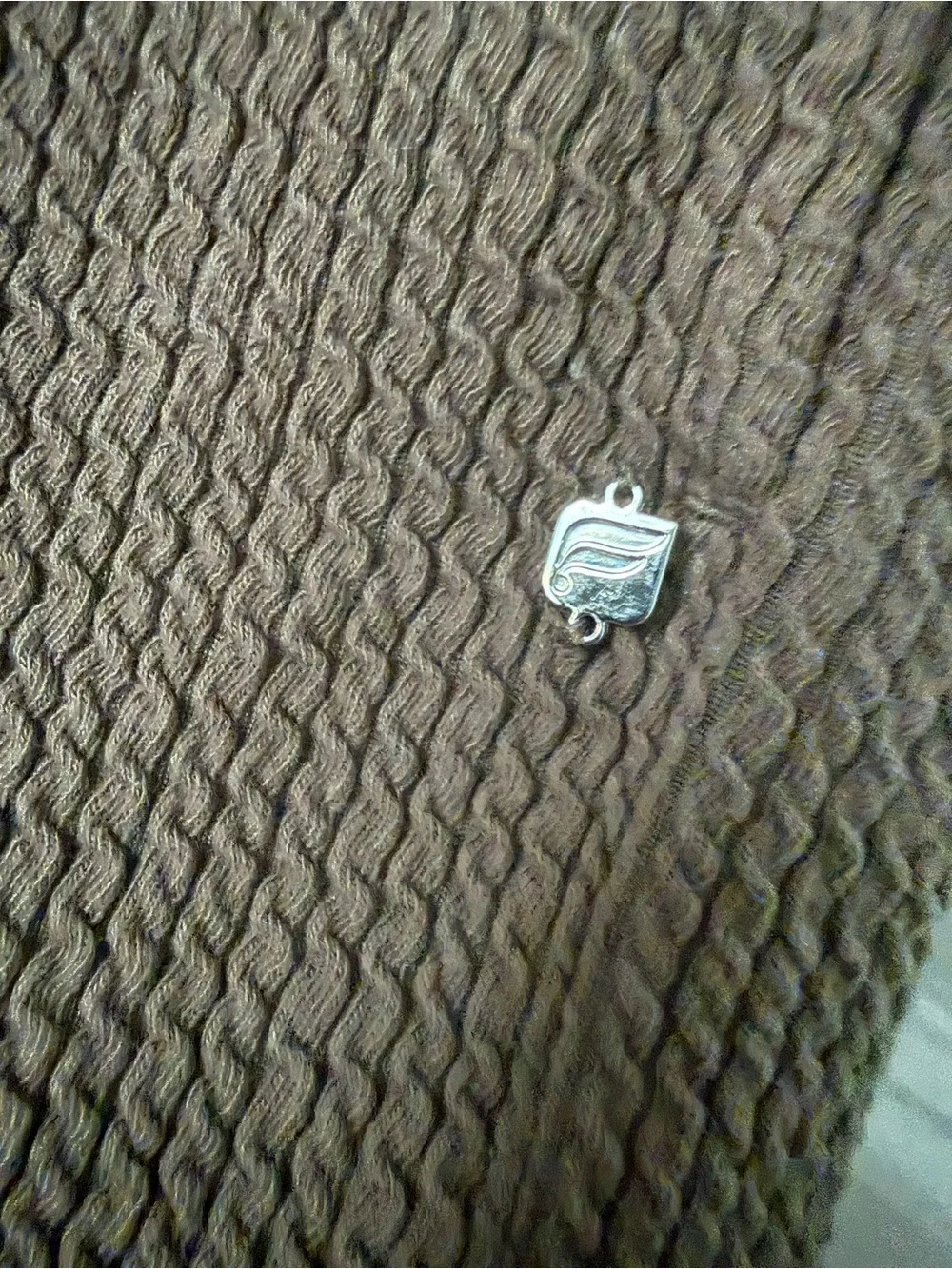 Fabletics Waffle-Knit Drawstring Athletic Shorts — Brown - Picture 2 of 3